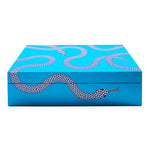   Blue Lacquer Jewelry Box L | Oroa.com