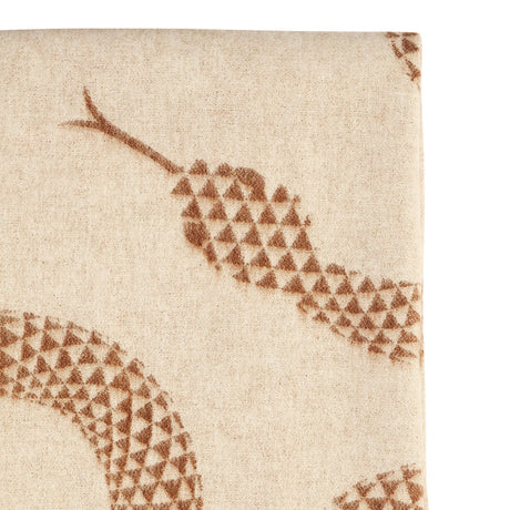   Serpent Print Wool Throw | Oroa.com