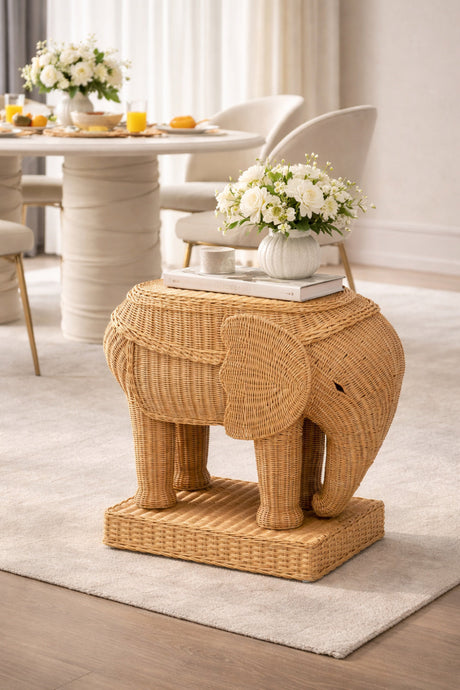   Modern European furniture - Rattan Elephant End Table - www.oroa.com | Oroa.com