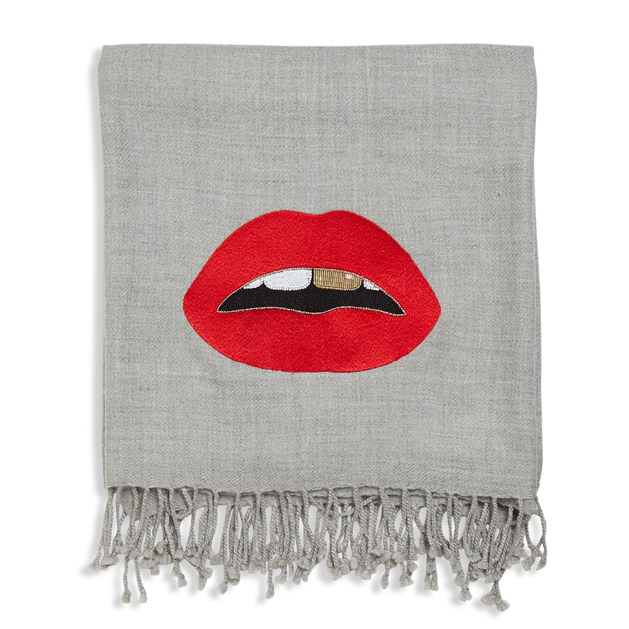   Embellished Merino Wool Throw | Oroa.com
