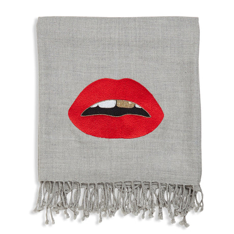   Embellished Merino Wool Throw | Oroa.com
