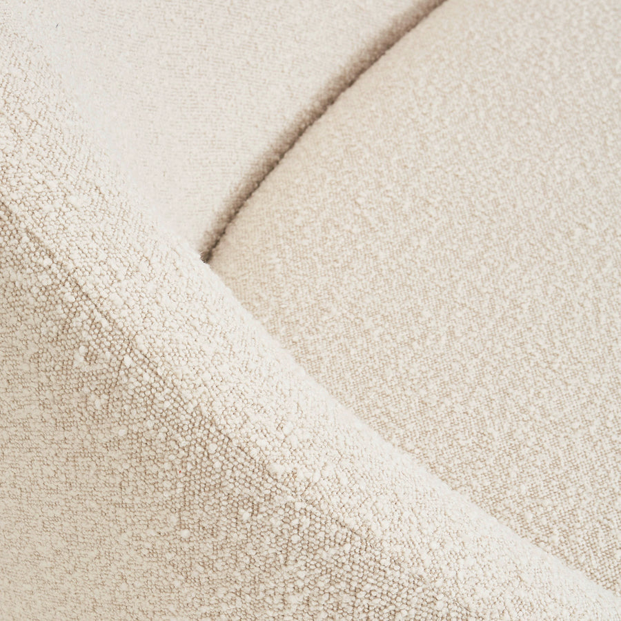   Sloped-Back Bouclé Chaise | Oroa.com
