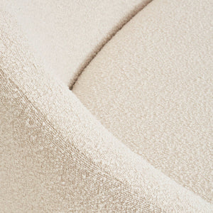   Sloped-Back Bouclé Chaise | Oroa.com