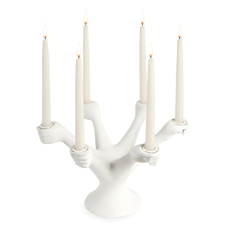   Six-Hand Porcelain Candelabra | Oroa.com