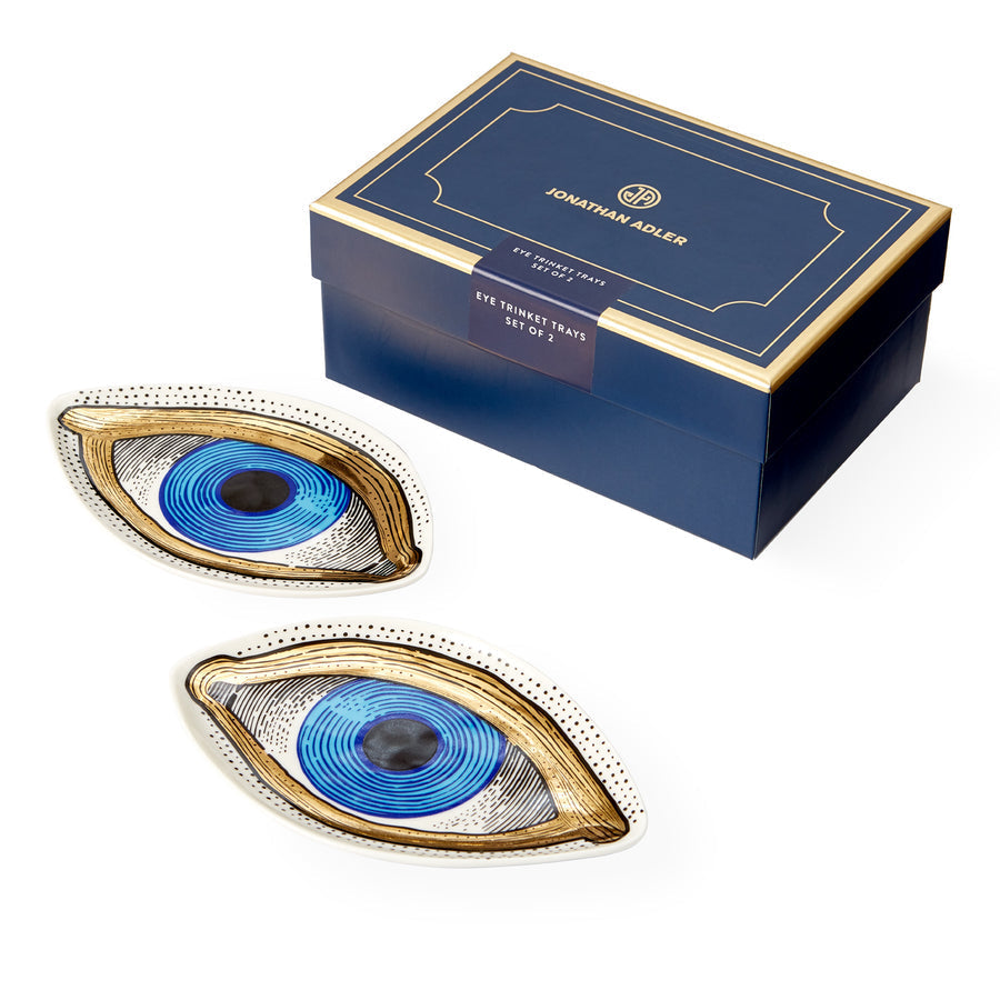   Porcelain Trinket Tray Set (2) | Oroa.com