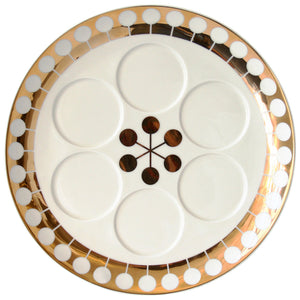   Gold Accent Seder Plate | Oroa.com