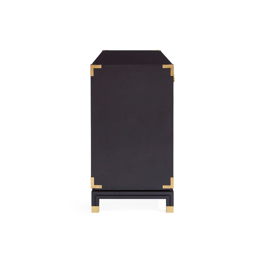   Gold Etched Black Sideboard | Oroa.com