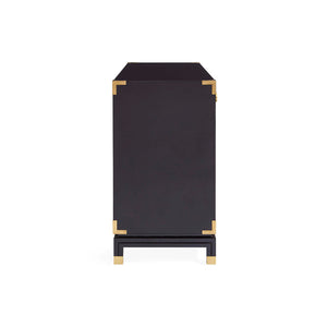   Gold Etched Black Sideboard | Oroa.com