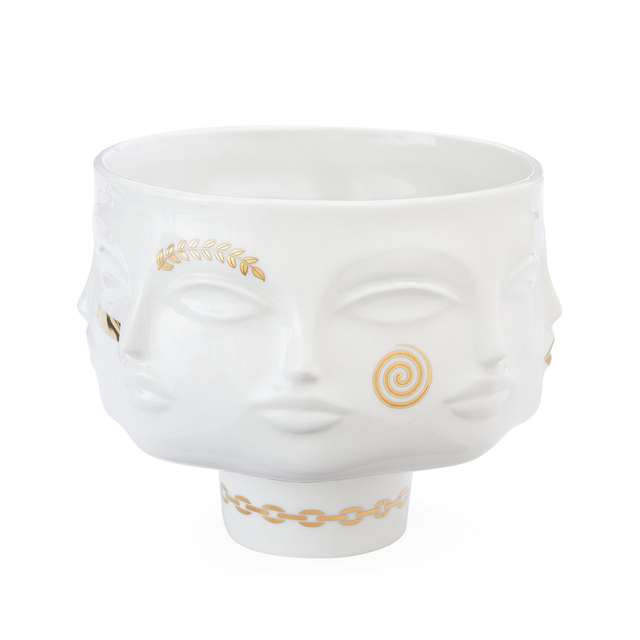   Gilded Porcelain Face Bowl | Oroa.com
