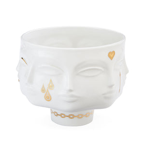   Gilded Porcelain Face Bowl | Oroa.com