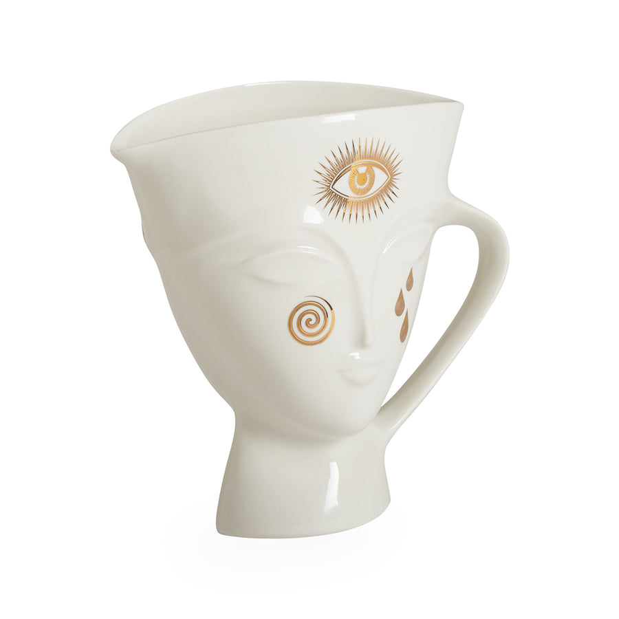   Gilded Porcelain Pitcher | Oroa.com