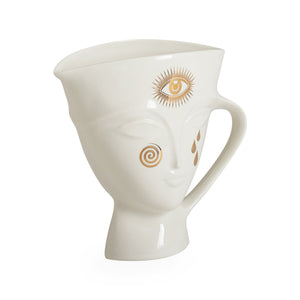   Gilded Porcelain Pitcher | Oroa.com