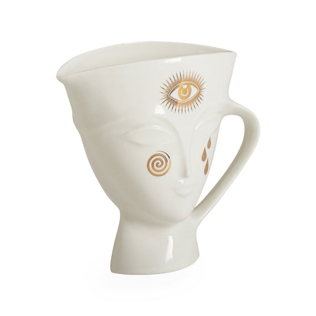   Gilded Porcelain Pitcher | Oroa.com