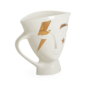   Gilded Porcelain Pitcher | Oroa.com