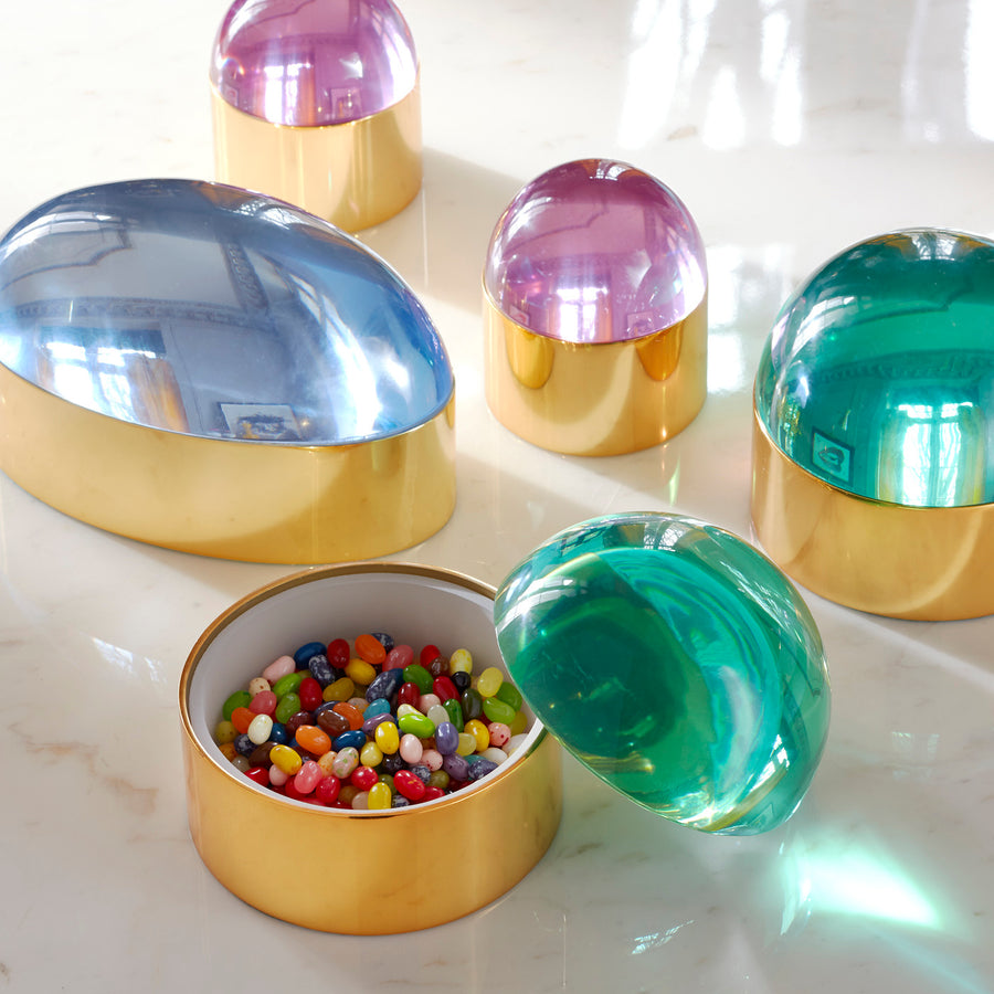   Blue Acrylic Lid Box L | Oroa.com