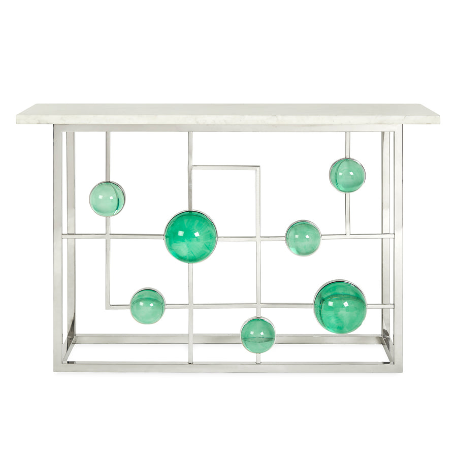   Marble Fretwork Console Table | Oroa.com