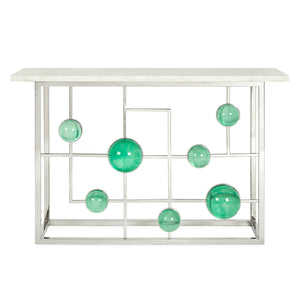   Marble Fretwork Console Table | Oroa.com