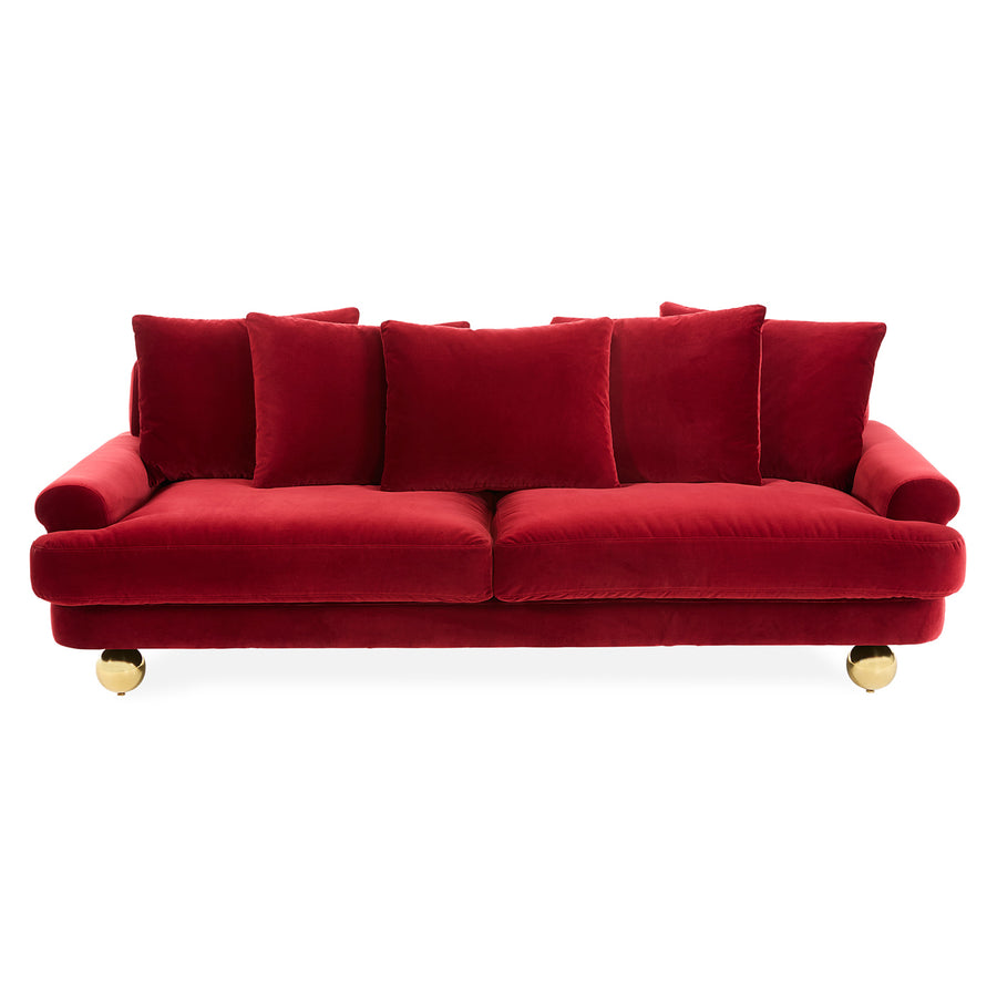   Orb Feet Velvet Sofa | Oroa.com