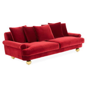   Orb Feet Velvet Sofa | Oroa.com