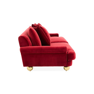   Orb Feet Velvet Sofa | Oroa.com