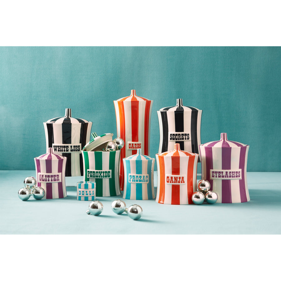  Black & White Porcelain Canister | Oroa.com