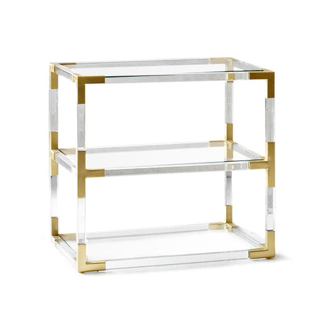   Two-Tier Glass Side Table | Oroa.com