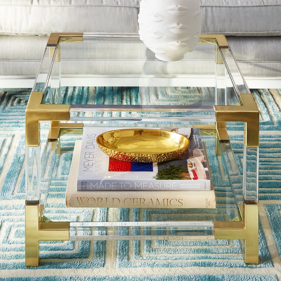   Two-Tier Glass Accent Table | Oroa.com