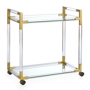   Round Glass Bar Cart | Oroa.com