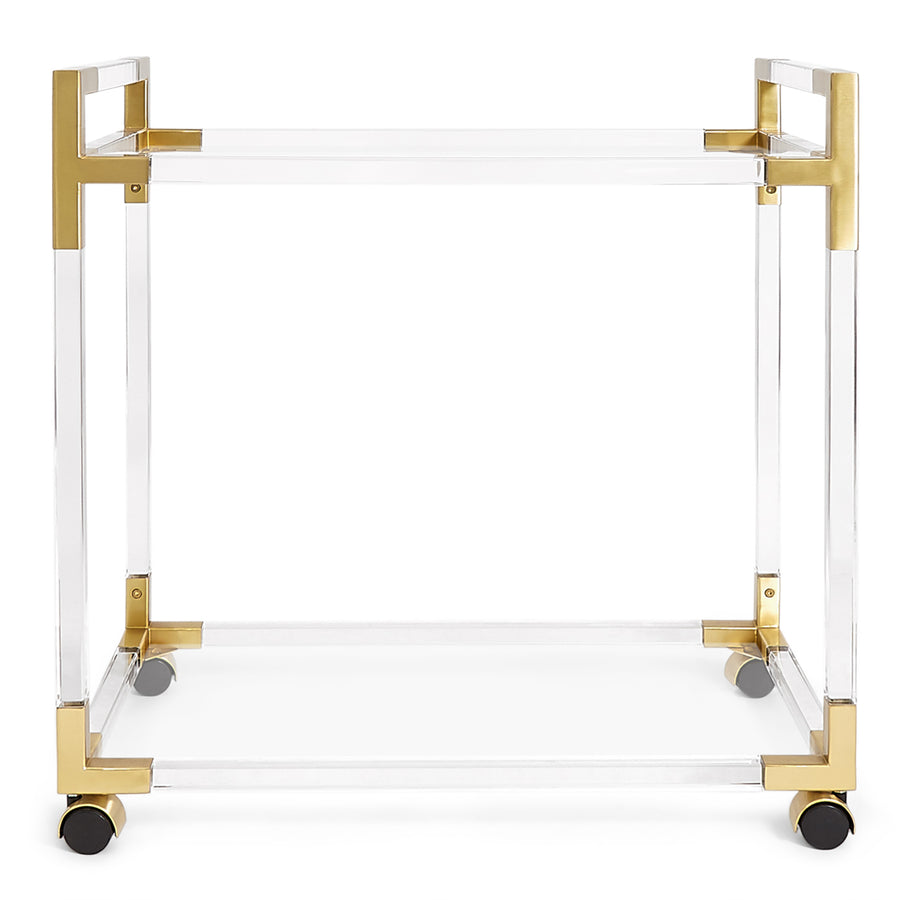   Round Glass Bar Cart | Oroa.com