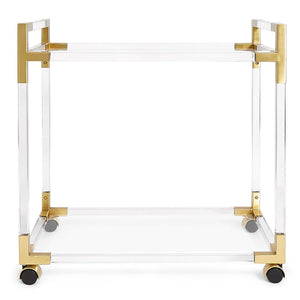   Round Glass Bar Cart | Oroa.com