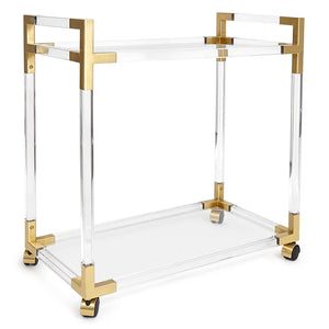   Round Glass Bar Cart | Oroa.com