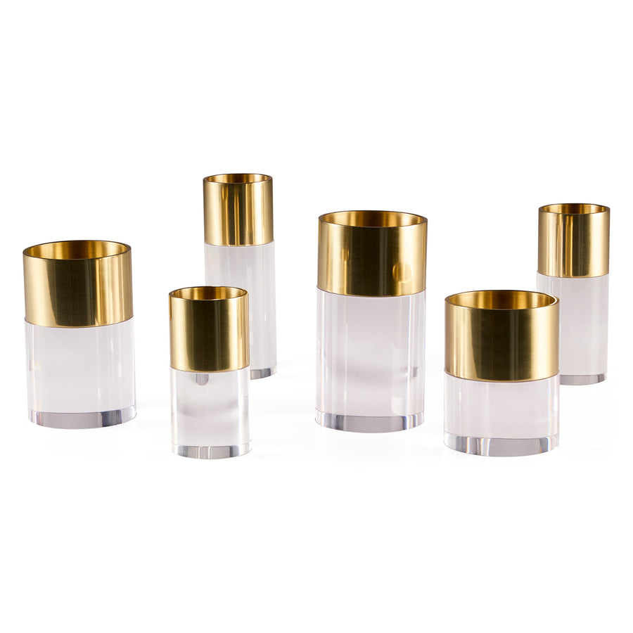   Cylindrical Candle Holder Set (6) | Oroa.com