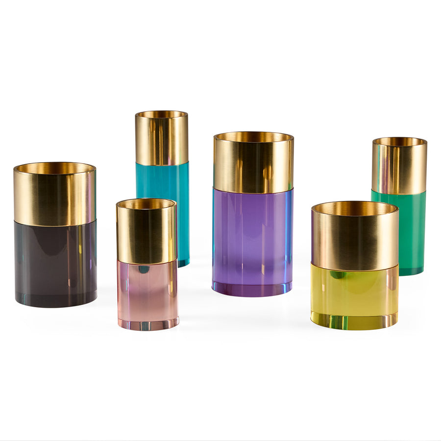  Cylindrical Candle Holder Set (6) | Oroa.com