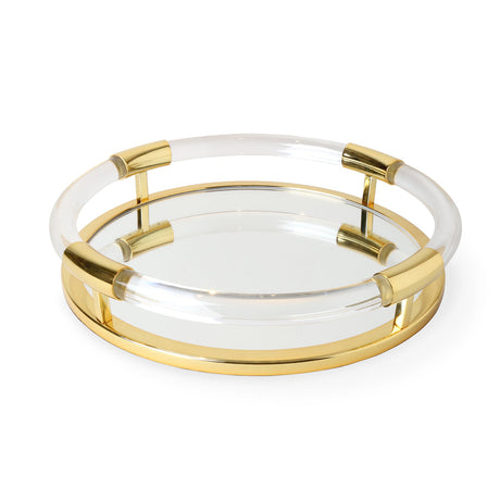   Clear Acrylic Round Tray | Oroa.com
