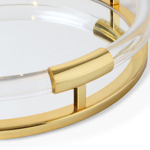   Clear Acrylic Round Tray | Oroa.com