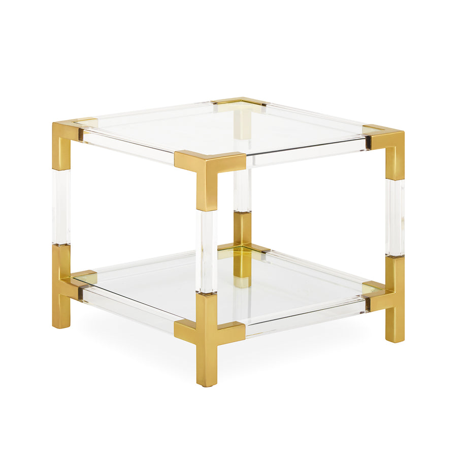   Two-Tier Glass Accent Table | Oroa.com