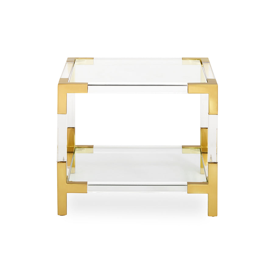   Two-Tier Glass Accent Table | Oroa.com