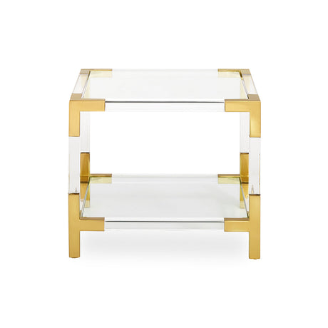   Two-Tier Glass Accent Table | Oroa.com