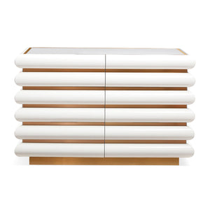   Ivory Glass 6-Drawer Dresser | Oroa.com