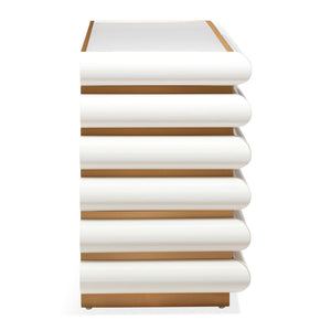   Ivory Glass 6-Drawer Dresser | Oroa.com