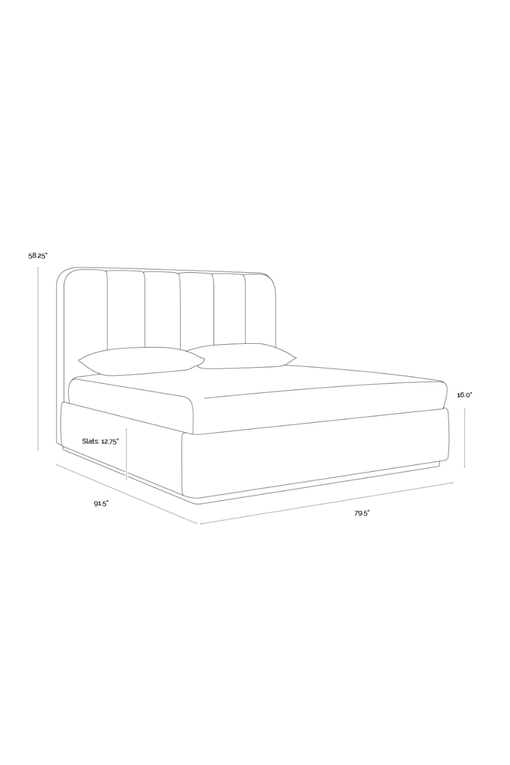  Modern European furniture - Channel Tufted Bed - www.oroa.com | Oroa.com