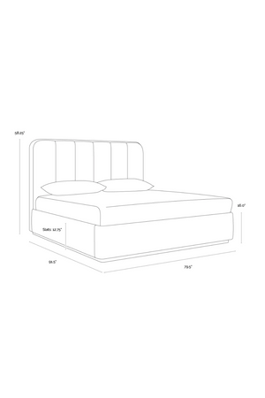   Modern European furniture - Channel Tufted Bed - www.oroa.com | Oroa.com