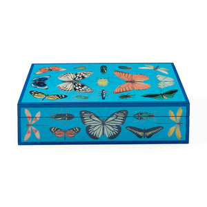   Peacock Blue Lacquer Box L | Oroa.com
