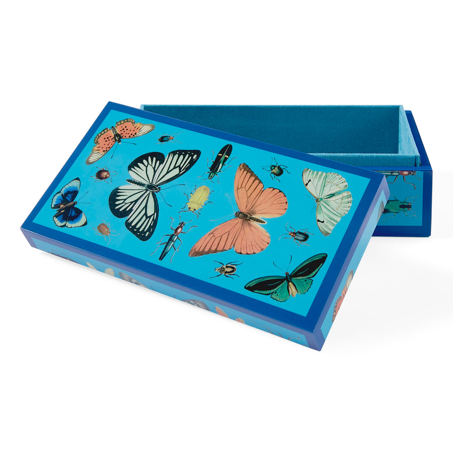   Peacock Blue Lacquer Box S | Oroa.com