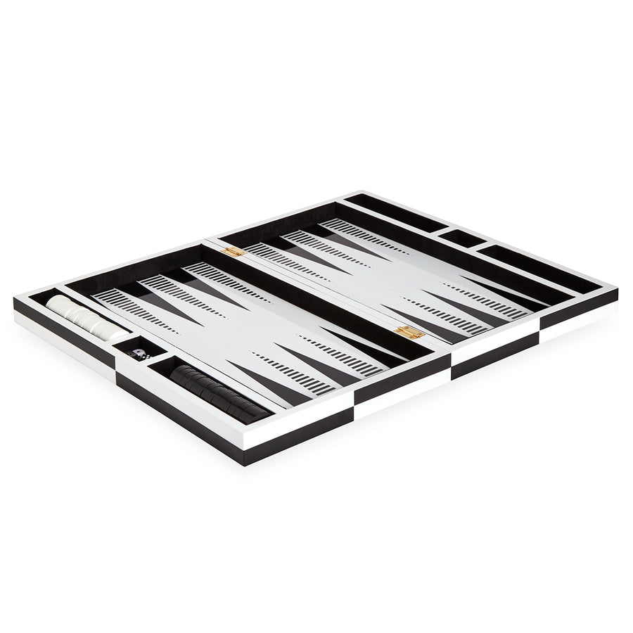   Black & White Backgammon Set | Oroa.com