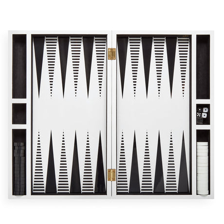   Black & White Backgammon Set | Oroa.com