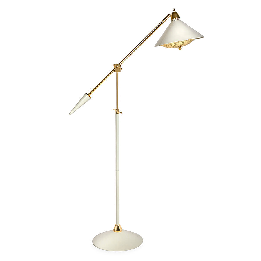   White Lacquered Task Floor Lamp | Oroa.com