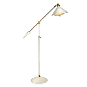   White Lacquered Task Floor Lamp | Oroa.com
