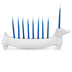   White Stoneware Dog Candle Holder | Oroa.com