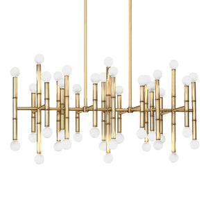   Metallic Bamboo Detail Chandelier | Oroa.com